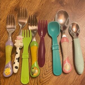 Colorful Kids Fork and Spoon Set